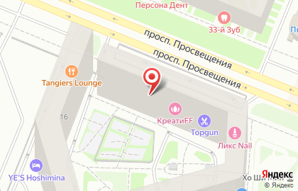 Клиника стоматологии ДОКТОР ДЕНТ на Просвещения на карте