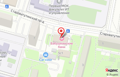 Бабушкинские бани в Москве на карте