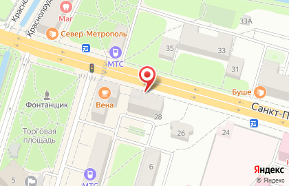Москомприватбанк, Дополнительный Офис # 1 Петродворец на карте