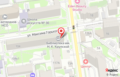 Детская библиотека им. Н. К. Крупской на карте