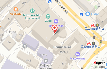 Русский Стандарт Банк на Тверской улице на карте
