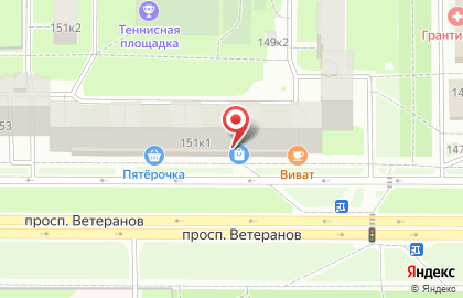 Магазин косметики и бытовой химии Магнит Косметик в Красносельском районе на карте