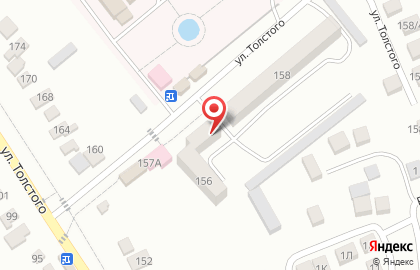 Кафе Бистро на улице Толстого на карте