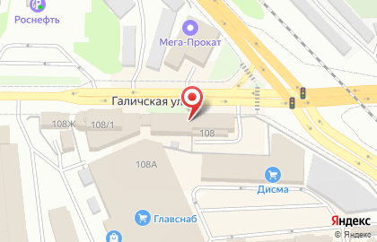 Компания Grand Line на Галичской улице на карте