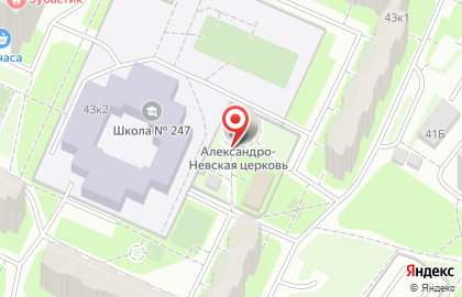 Храм Святого благоверного князя Александра Невского в Санкт-Петербурге на карте