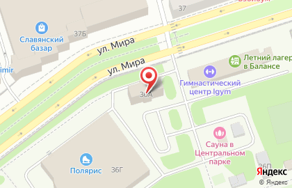Центральный парк культуры и отдыха г. Владимира на карте