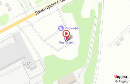 АЗС Роснефть на Димитровградском шоссе на карте
