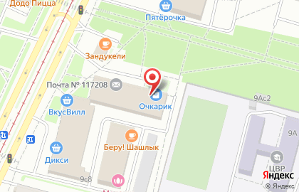 Магазин молочной продукции на Чертановской улице на карте