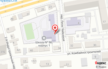 Средняя школа №86 им. М.Ф. Стригина в Красноярске на карте