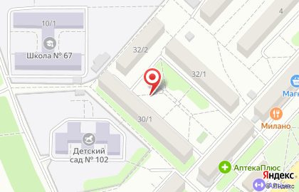 ОАО Национальный банк Траст на проспекте Дзержинского на карте