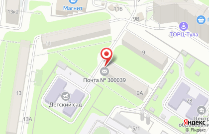 Почта России в Туле на карте