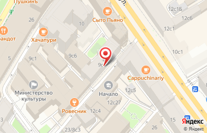 Кафе Му-му в Малом Гнездниковском переулке на карте