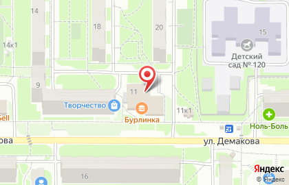 Супермаркет Цветы в Советском районе на карте