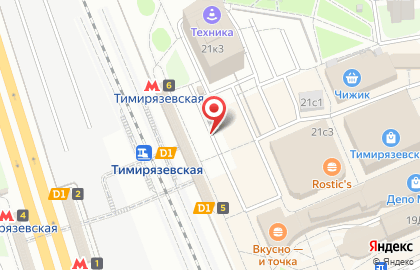 Продуктовый магазин в Москве на карте