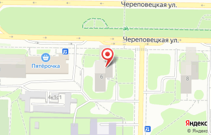 Парикмахерская Шарм на Череповецкой улице на карте