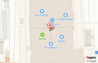 Магазин ювелирных изделий Pandora в Ханты-Мансийске на карте