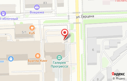 Автостоянка в Кирове на карте