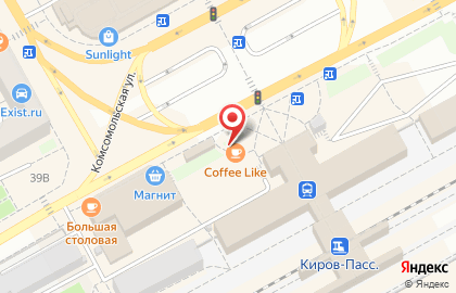 Кофе-бар Coffee Like на Комсомольской на карте