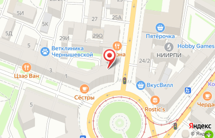Ресторан Subway на Нарвском проспекте на карте