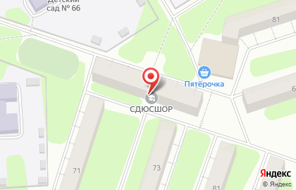 СШОР Березники на улице Ломоносова на карте