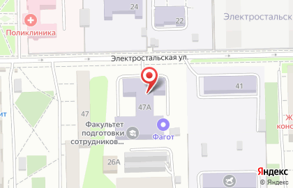 Автошкола ЮУрГУ на Электростальской улице на карте