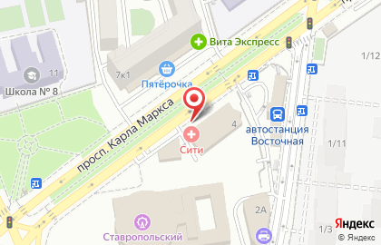 London Express Ставрополь Центр на карте