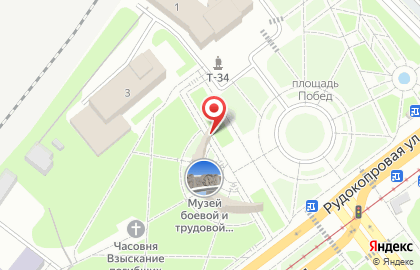 Мемориальный музей боевой и трудовой славы кузнецких металлургов в годы Великой Отечественной войны 1941-1945 гг. на карте