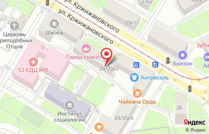 ОАО Банкомат, АКБ Банк Москвы на улице Кржижановского на карте
