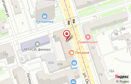 Парикмахерская Майя на улице Октябрьской Революции на карте