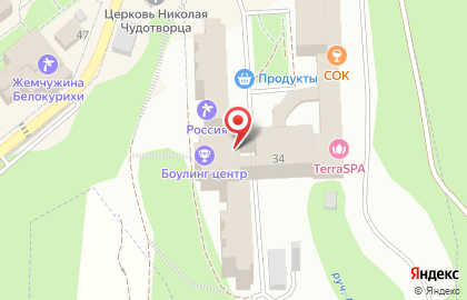 Терминал аренды пауэрбанков Chargex на улице Славского, 34 в Белокурихе на карте