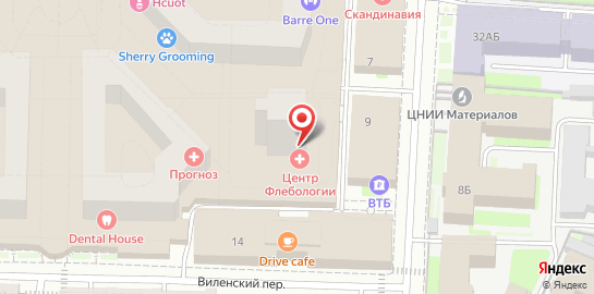 Центр флебологии на Парадной улице на карте
