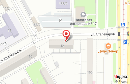 Продуктовый магазин в Челябинске на карте