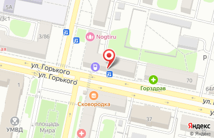 Салон оптики ПенснЭ ОПТИК на улице Горького на карте