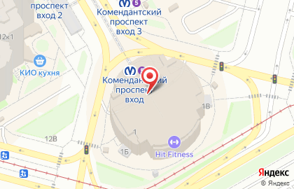 Банкомат Россия на Комендантской площади на карте