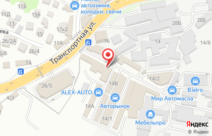 Магазин Куба на Транспортной улице на карте