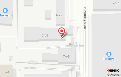 Торгово-сервисная компания Техностиль на улице Воронина на карте