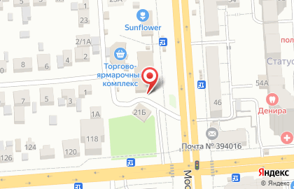 Кондитерский магазин в Воронеже на карте