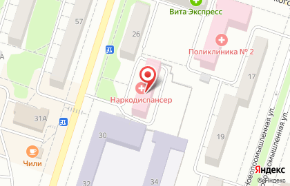 Наркологический диспансер в Тольятти на карте
