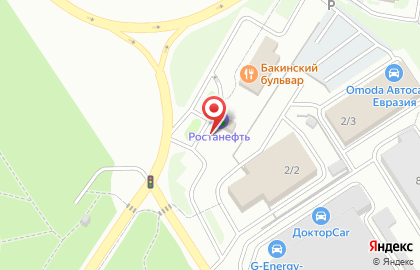 Станция Ростанефть на Транспортной улице на карте