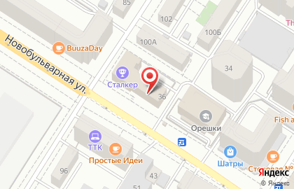 Студия CHERNIKA nails на Новобульварной улице на карте