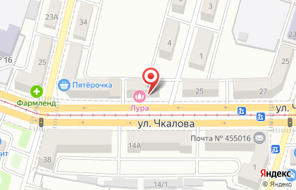 Парикмахерская Лура в Орджоникидзевском районе на карте