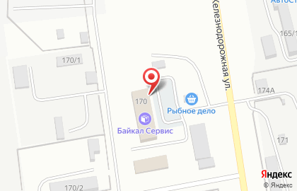 Продуктовый дискаунтер Матрешка на Железнодорожной улице на карте