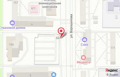 Сеть автостоянок в Орджоникидзевском районе на карте