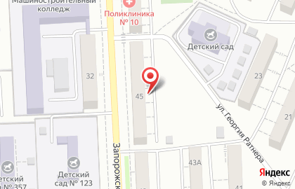 Компания авиагрузоперевозок Авиагруз на Запорожской улице на карте