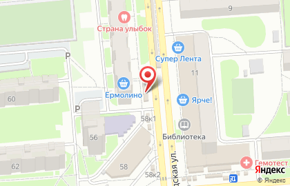 Киоск по продаже фруктов и овощей в Новосибирске на карте