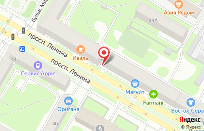 Магазин косметики и бытовой химии Флирт на проспекте Ленина на карте