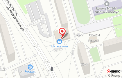 Супермаркет Пятёрочка в Москве на карте