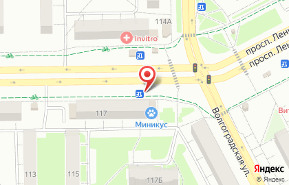 Банкомат СберБанк на проспекте Ленина, 117/1 на карте