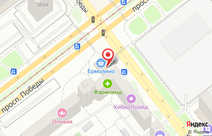 Продовольственный магазин Светлячок в Калининском районе на карте