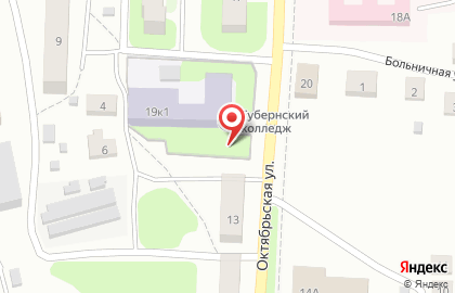 Борский Губернский колледж на Октябрьской улице на карте
